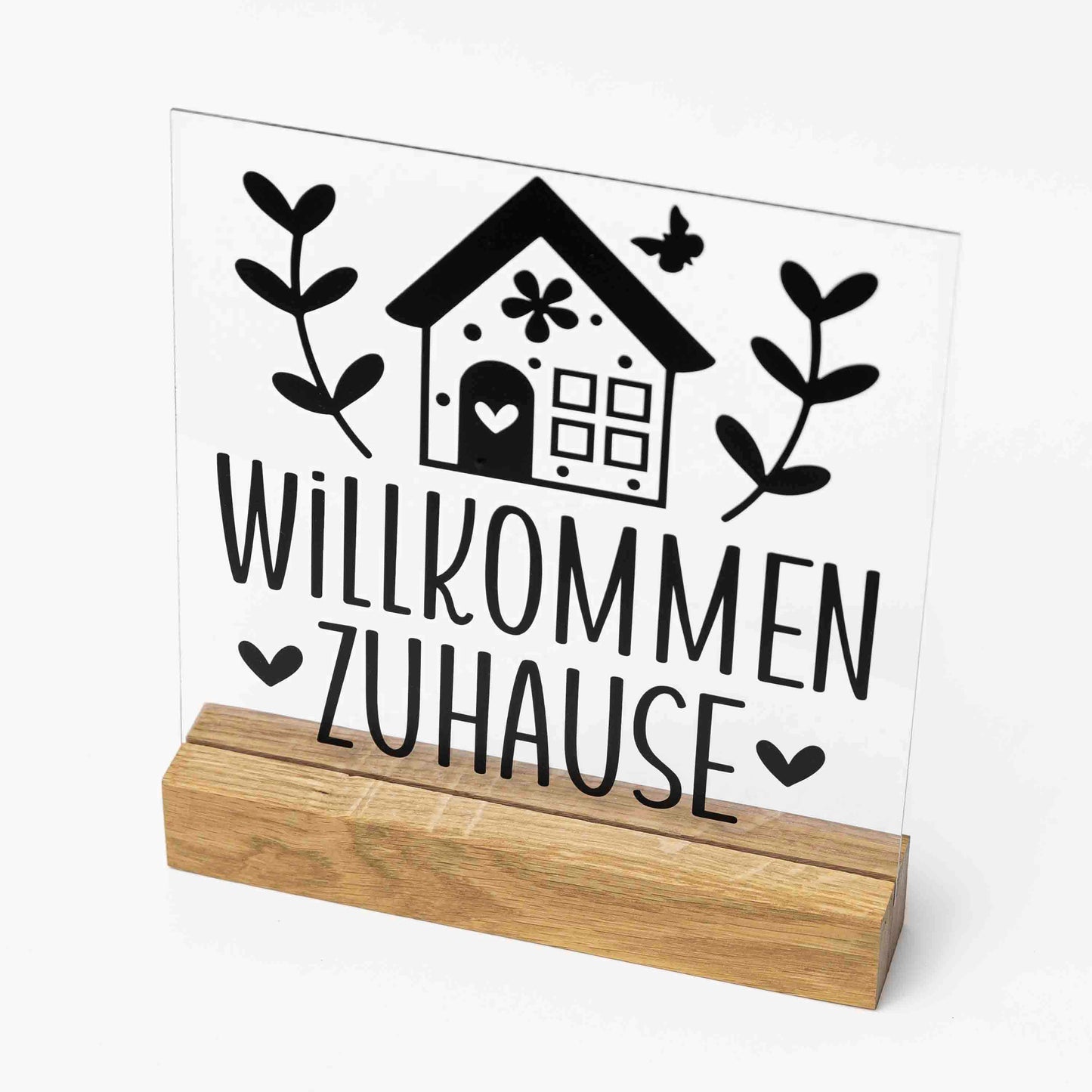 Dekorativer Aufsteller aus Eichenholz für Dein Zuhause