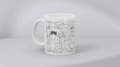 Tasse: Katzenchaos - Wimmelbild 🐈