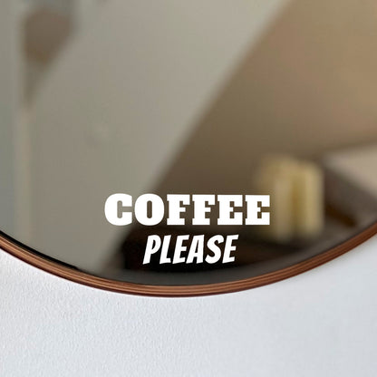 Aufkleber, Sticker "COFFEE PLEASE"
