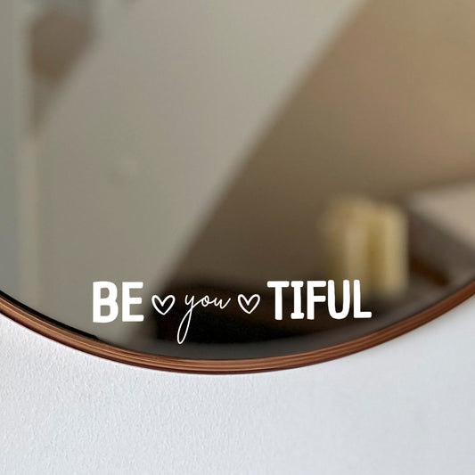 Aufkleber, Sticker "BE ♥ YOU ♥ TIFUL"