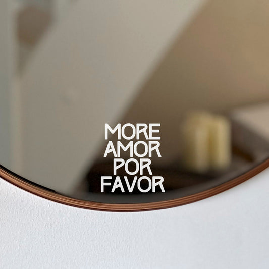 Aufkleber, Sticker "More amor por favor"