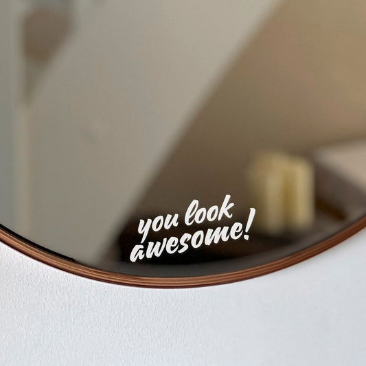 Aufkleber, Sticker "You look awesome!"